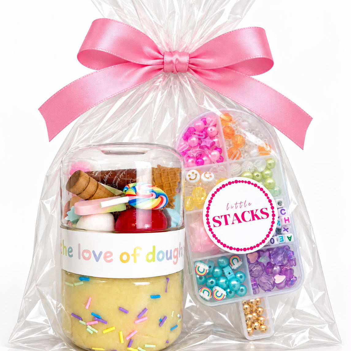 PRE-ODER Rainbow Swirl Dough Double Jar Kit