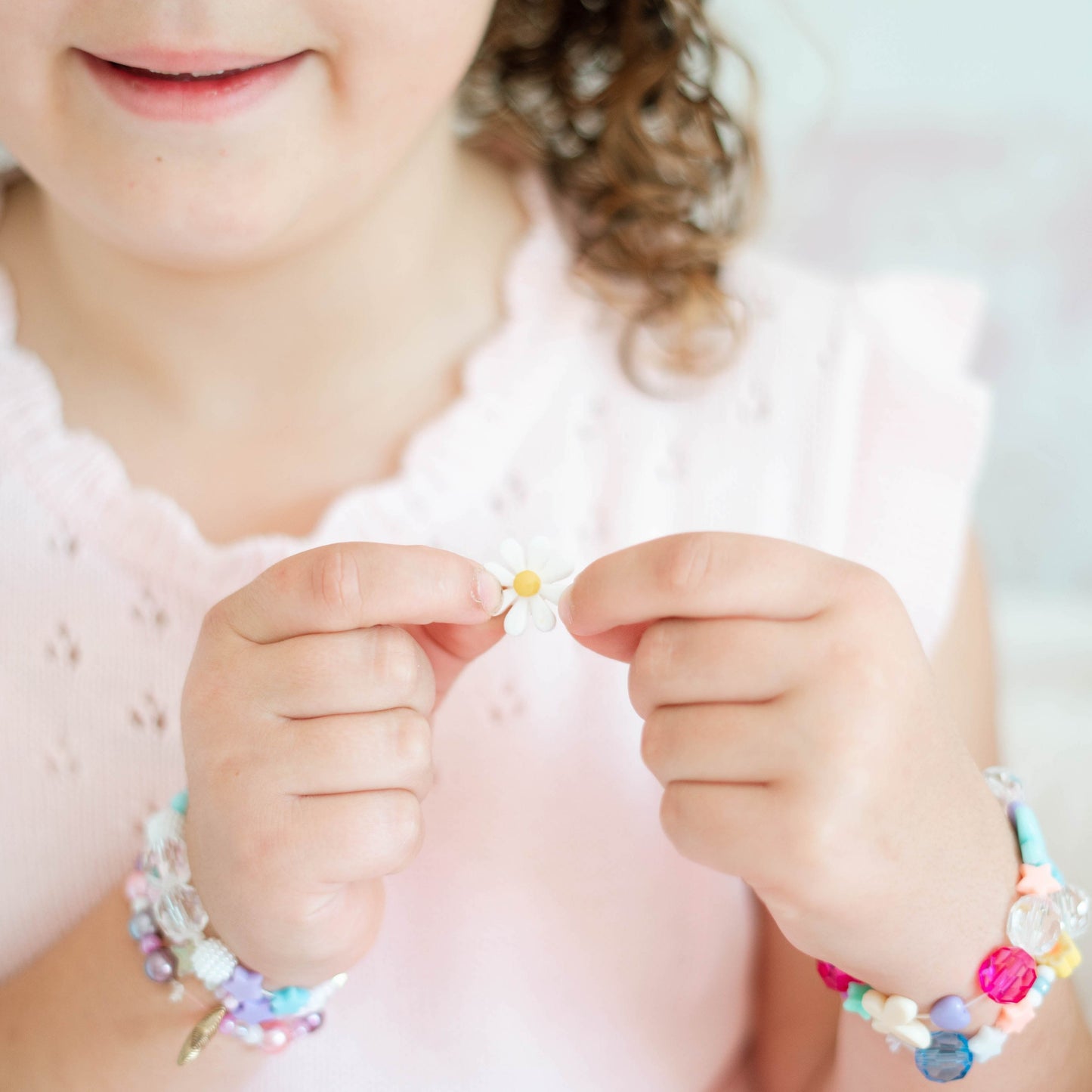 White Flower Charm