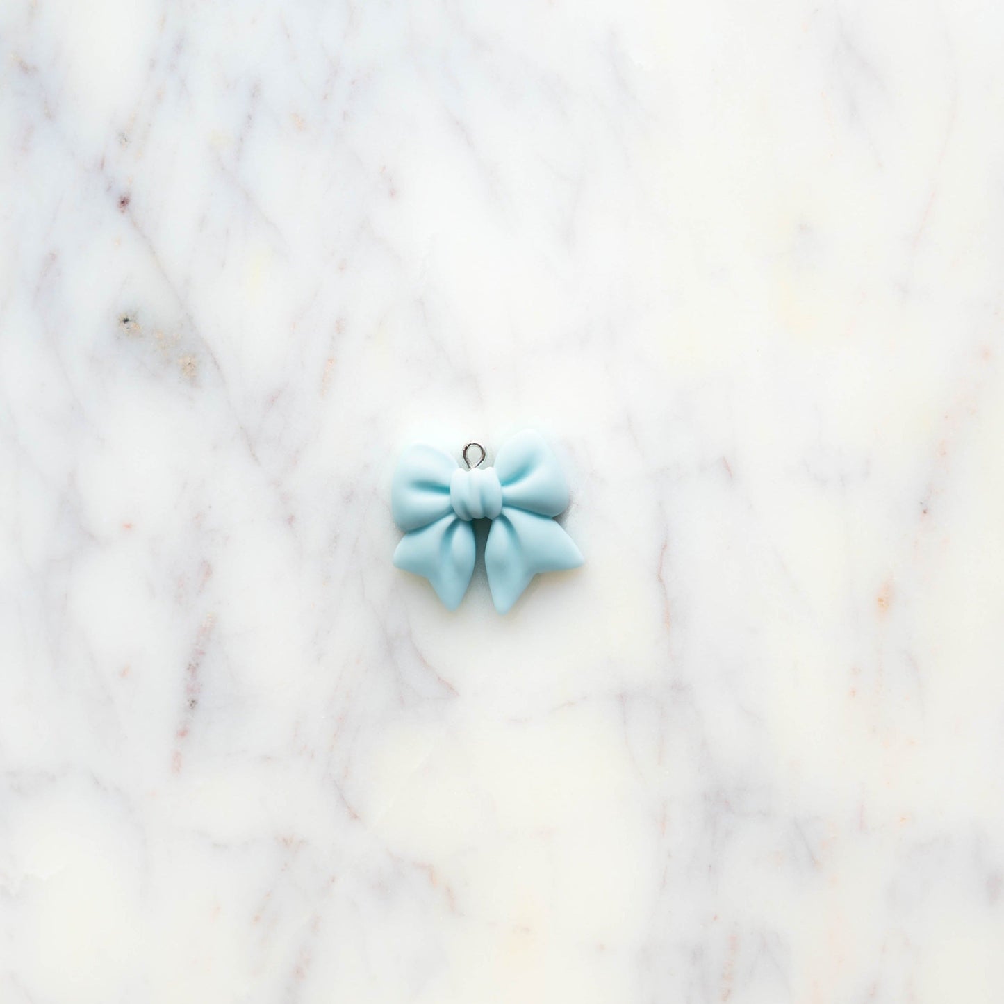 Large Blue Bow Charm