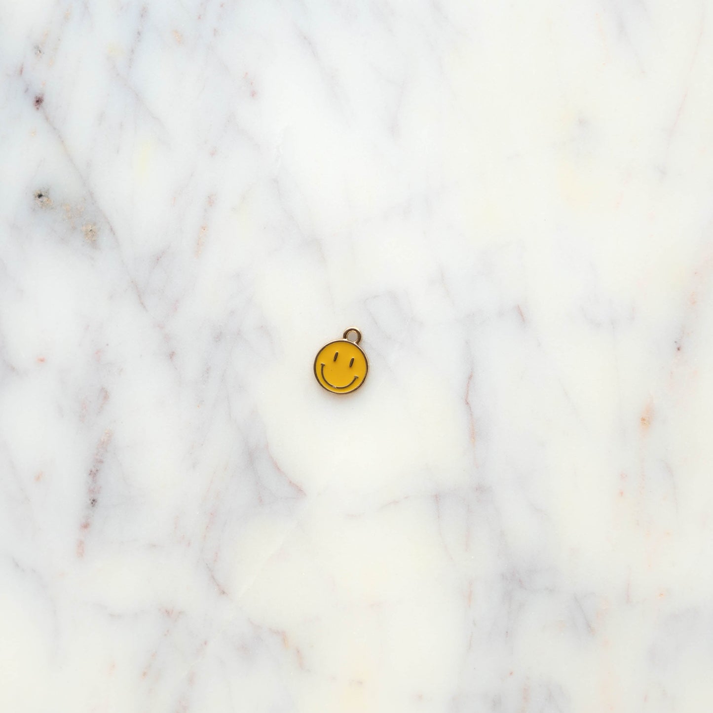 Yellow Happy Face Charm
