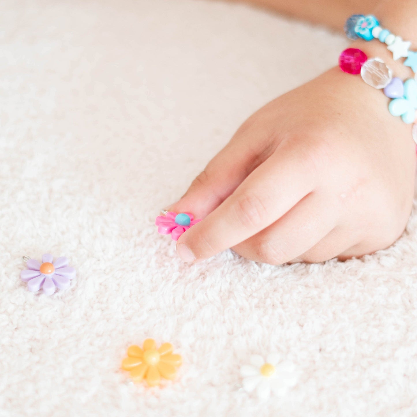 Orange Flower Charm