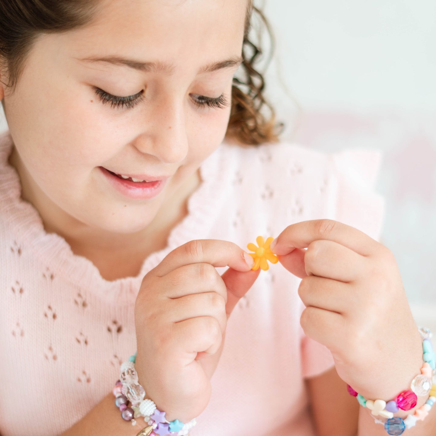 Orange Flower Charm