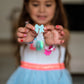 Large Blue Bow Charm